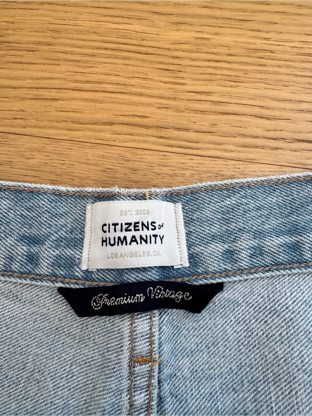 Light Blue Distressed Jeans - Picture 2 of 4